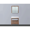 Saniclass Natural Wood Badmeubelset 60cm grey oak met wastafel wit 1 kraangat inclusief spiegelkast SW8004 Saniclass Natural Wood Badmeubelset 60cm grey oak met wastafel wit 1 kraangat inclusief spiegelkast SW8004