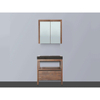 Saniclass Natural Wood Badmeubelset 60cm grey oak met wastafel natuursteen Black Spirit 0 kraangaten inclusief spiegelkast SW8963 Saniclass Natural Wood Badmeubelset 60cm grey oak met wastafel natuursteen Black Spirit 0 kraangaten inclusief spiegelkast SW8963