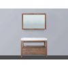 Saniclass Natural Wood Meuble salle de bain avec miroir 100cm Grey Oak avec vasque Blanc SW8014 Saniclass Natural Wood Meuble salle de bain avec miroir 100cm Grey Oak avec vasque Blanc SW8014