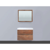 BRAUER Natural Wood badkamermeubelset 80cm hangend model grey oak met wastafel wit 0 kraangaten inclusief spiegel SW8071