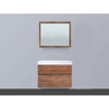 BRAUER Natural Wood Meuble avec miroir 80cm suspendu Grey Oak avec vasque Blanc SW8071