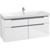 Villeroy & boch Subway 2.0 wastafelonderkast 128.7x59x44.9cm glossy white SW118772 Villeroy & boch Subway 2.0 wastafelonderkast 128.7x59x44.9cm glossy white SW118772