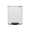 Brabantia Bo Pedaalemmer - 60 liter - kunststof binnenemmer - wit SW1117451