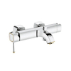 Grohe Grandera badkraan met handdouche houder met koppelingen met omstel chroom/goud 0437842 Grohe Grandera badkraan met handdouche houder met koppelingen met omstel chroom/goud 0437842