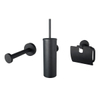 Haceka Kosmos zwart toiletset 3delig SW8189 Haceka Kosmos zwart toiletset 3delig SW8189