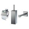 Haceka Mezzo mat chroom toiletset 3delig SW8194 Haceka Mezzo mat chroom toiletset 3delig SW8194