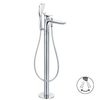 Kludi Amba Robinet de baignoire sur pied avec garniture de douche chrome 0413031 Kludi Amba Robinet de baignoire sur pied avec garniture de douche chrome 0413031