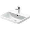 Duravit No.1 Halfinbouwwastafel - 55x43.5cm - 1 kraangat - met overloop - glans wit SW723762