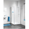 Sealskin Get Wet C105 douchecabine deur met zijwand 100x100x195cm chroom profiel en helder glas COCH18100D310100