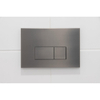 FugaFlow Eccelente Press Bedieningsplaat - bedieningspaneel voor Geberit UP320 inbouwreservoir - dualflush - rechthoekige knoppen - metaal gunmetal SW1123683