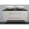 Saniclass Exclusive Line meuble 120cm avec deux vasques à poser Blanc brillant SW8356 Saniclass Exclusive Line meuble 120cm avec deux vasques à poser Blanc brillant SW8356