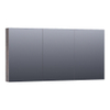 BRAUER Impress Deluxe armoire de toilette – 139 x 70 x 15 cm – LED directe – Driftwood SW499542