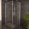 Adema Glass douchecabine 90x90x200cm vierkant met 1 draaideur chroom profiel en helder glas SW8170