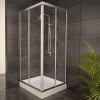 Adema Glass douchecabine vierkant met 2 schuifdeuren 100x100x185cm helder glas inclusief douchebak 13.5cm SW8183 Adema Glass douchecabine vierkant met 2 schuifdeuren 100x100x185cm helder glas inclusief douchebak 13.5cm SW8183