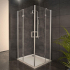 Adema Glass douchecabine vierkant met 2 draaideuren 100x100x204cm helder glas inclusief douchebak 4cm SW8206 Adema Glass douchecabine vierkant met 2 draaideuren 100x100x204cm helder glas inclusief douchebak 4cm SW8206