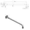 Van Heck Traditional Muurarm voor douchekop Chroom SW333457 Van Heck Traditional Muurarm voor douchekop Chroom SW333457