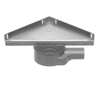 Easy Drain Aqua Plus Delta vloerput driehoekig met RVS afwerkdeel/RVS flens/RVS Zero rooster/ zijuit. 24x24cm inbouwdiepte 74 110mm waterslot 50 tot 25mm EDMZ DE MSI6 2302741 Easy Drain Aqua Plus Delta vloerput driehoekig met RVS afwerkdeel/RVS flens/RVS Zero rooster/ zijuit. 24x24cm inbouwdiepte 74 110mm waterslot 50 tot 25mm EDMZ DE MSI6 2302741