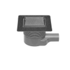 Easy Drain Aqua Plus Quattro Tegel vloerput met RVS afwerkdeel/RVS betegelbaar rooster en zijuitlaat 10x10cm inbouwdiepte 75 111mm waterslot 50 tot 25mm AQUA+10X10 MSI6 T 2302719 Easy Drain Aqua Plus Quattro Tegel vloerput met RVS afwerkdeel/RVS betegelbaar rooster en zijuitlaat 10x10cm inbouwdiepte 75 111mm waterslot 50 tot 25mm AQUA+10X10 MSI6 T 2302719