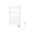 Plieger Elba Electrical Elektrische Designradiator - 94.2x60cm - met thermostaat - 500w - wit SW1027362