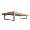 Saniclass Nelis II wastafelblad 81x3.1x46cm white oak incl beugels eikenhout SW8891 Saniclass Nelis II wastafelblad 81x3.1x46cm white oak incl beugels eikenhout SW8891