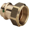 Viega Profipress 2 delige koppeling SC binnendraad 42x2 brons 7541543 Viega Profipress 2 delige koppeling SC binnendraad 42x2 brons 7541543
