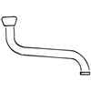 Ideal Standard Onderdelen draaibare onderuitloop 1/2"x250mm chroom 0424056