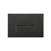 QeramiQ Push Bedieningsplaat - voor Geberit UP320 inbouwreservoir - dualflush - rechthoekige knoppen - kunststof zwart mat SW706189