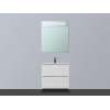 Saniclass EVO Meuble avec armoire miroir D 60cm 1 trou pour robinetterie Blanc SW8774 Saniclass EVO Meuble avec armoire miroir D 60cm 1 trou pour robinetterie Blanc SW8774