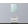 Saniclass Exclusive Line Kera 60 badmeubel Wit met spiegelkast L SW8919 Saniclass Exclusive Line Kera 60 badmeubel Wit met spiegelkast L SW8919