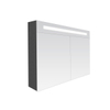 Saniclass 2.0 spiegelkast 80x70x15cm 2 deuren met LED verlichting Black Diamond SW8553 Saniclass 2.0 spiegelkast 80x70x15cm 2 deuren met LED verlichting Black Diamond SW8553
