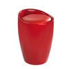 Woodynox poef Badkamer stoel poef 24x50cm D35cm ABS rood SW27062 Woodynox poef Badkamer stoel poef 24x50cm D35cm ABS rood SW27062