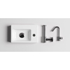 Clou InBe fonteinset 36x24.5x9cm nr2 inclusief kraan plug en sifon keramiek Wit SW278146 Clou InBe fonteinset 36x24.5x9cm nr2 inclusief kraan plug en sifon keramiek Wit SW278146