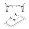 Kaldewei pieds de baignoire 5032 par set 0341649