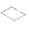 Kaldewei Xetis potenframe max. afmeting 120x120cm 0342710 Kaldewei Xetis potenframe max. afmeting 120x120cm 0342710