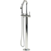 Clou XO vrijstaande badmengkraan type 7 met handdouche chroom SW9434 Clou XO vrijstaande badmengkraan type 7 met handdouche chroom SW9434