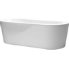 Clou InBe vrijstaand ligbad met popup plug overloop en sifon ovaal wit acryl L176xD56xB79cm SW9397 Clou InBe vrijstaand ligbad met popup plug overloop en sifon ovaal wit acryl L176xD56xB79cm SW9397