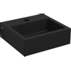 Clou Flush 1 fontein met kraangat en plug mat zwart keramiek B28xH9xD27cm SW9356 Clou Flush 1 fontein met kraangat en plug mat zwart keramiek B28xH9xD27cm SW9356