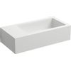 Clou Flush 3 fontein met voorbewerkt kraangat en plug links aluite B36xH9xD18cm SW9365 Clou Flush 3 fontein met voorbewerkt kraangat en plug links aluite B36xH9xD18cm SW9365