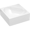 Clou Flush 5 hoekfontein zonder kraangat met plug wit keramiek B27xH10xD27cm SW9334 Clou Flush 5 hoekfontein zonder kraangat met plug wit keramiek B27xH10xD27cm SW9334