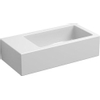Clou Flush 3 fontein zonder kraangat met plug links wit keramiek B36xH9xD18cm SW9331 Clou Flush 3 fontein zonder kraangat met plug links wit keramiek B36xH9xD18cm SW9331