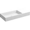 Clou Mini Wash Me fontein 45x19cm voorbewerkt kraangat rechts Aluite Wit mat SW9321 Clou Mini Wash Me fontein 45x19cm voorbewerkt kraangat rechts Aluite Wit mat SW9321