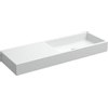 Clou Mini Wash Me fontein zonder kraangat en plug links wit keramiek B56xH6xD19cm SW9291 Clou Mini Wash Me fontein zonder kraangat en plug links wit keramiek B56xH6xD19cm SW9291