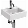 Clou InBe fonteinset nr1 bestaande uit fontein fonteinkraan midden plug en sifon wit keramiek en chroom SW9801 Clou InBe fonteinset nr1 bestaande uit fontein fonteinkraan midden plug en sifon wit keramiek en chroom SW9801