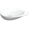 Clou First fonteinkom zonder kraangat met plug wit keramiek B36xH9xD21.8cm SW9268 Clou First fonteinkom zonder kraangat met plug wit keramiek B36xH9xD21.8cm SW9268