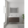 Bruynzeel Box badmeubelset 120x45cm 2 kraangaten 1 wasbak 2 lades met spiegel met softclose composite gladstone SW383979 Bruynzeel Box badmeubelset 120x45cm 2 kraangaten 1 wasbak 2 lades met spiegel met softclose composite gladstone SW383979