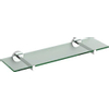 Clou Flat planchet chroom en helder glas B45xH4.8xD14.2cm SW9760 Clou Flat planchet chroom en helder glas B45xH4.8xD14.2cm SW9760