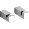 Clou Quadria set a 2 kledinghaken chroom B1.4xH1.4xD4cm SW9774 Clou Quadria set a 2 kledinghaken chroom B1.4xH1.4xD4cm SW9774