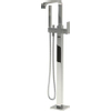 Clou Xo vrijstaande badmengkraan met handdouche type 3 chroom H99.5xD29cm SW9902 Clou Xo vrijstaande badmengkraan met handdouche type 3 chroom H99.5xD29cm SW9902
