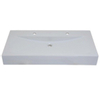 Throne Bathrooms Plane wastafel 100cm wit 2 kraangaten SW9910 Throne Bathrooms Plane wastafel 100cm wit 2 kraangaten SW9910