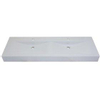 QeramiQ Plane wastafel 150x47x1.4cm met dubbele wasbak en 2 kraangaten wit SW938 QeramiQ Plane wastafel 150x47x1.4cm met dubbele wasbak en 2 kraangaten wit SW938